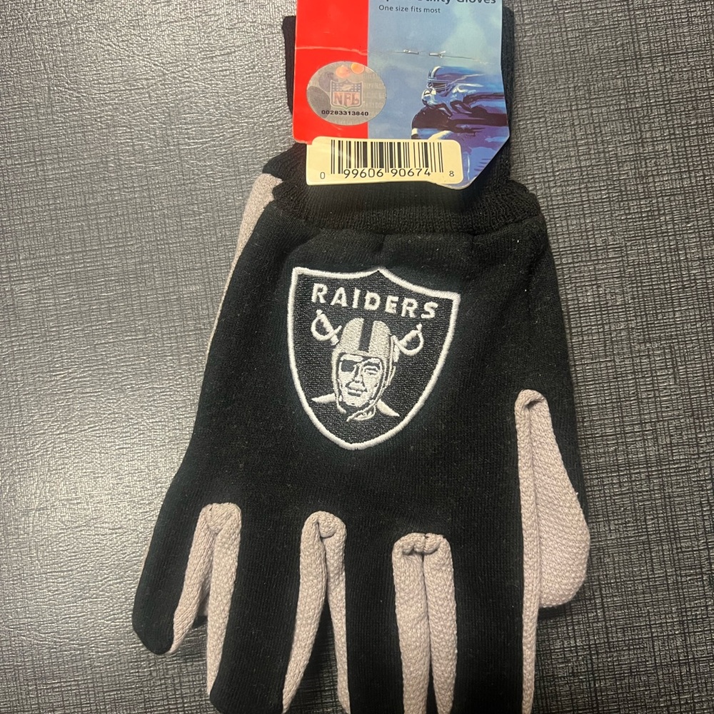 Las Vegas Raiders Working Gloves - Official Licensed